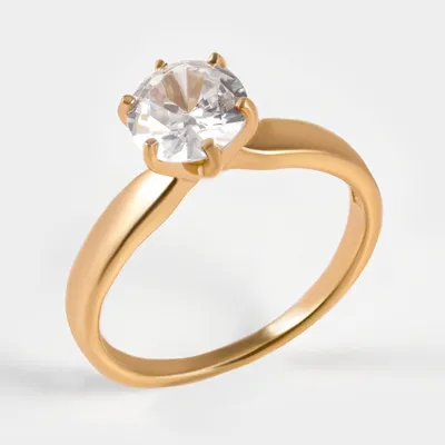 Кольцо Сваровски, золотые кольца с камнями Сваровски купить в магазине