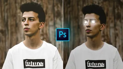 Светящиеся глаза в Photoshop - Photoshop Tutorial - YouTube