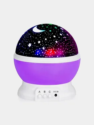 Детский ночник проектор звездное небо, светодиодный, вращающийся купить по  низким ценам в интернет-магазине Uzum (38807)