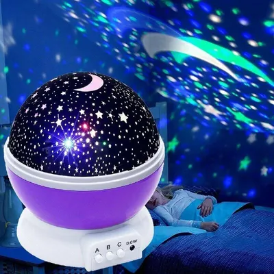 Светильник детский ночник проектор Звездное небо Star Master