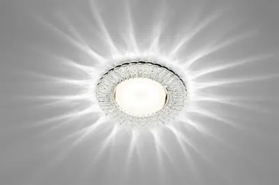 Crystal GX53 LED 23 Max Light Светильник потолочный, с подсветкой,  прозрачный, gx53 - ВАЯК - всё для электромонтажа