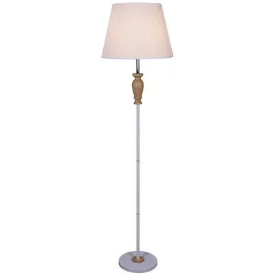 Напольный светильник,торшер напольный,белый - купить по низкой цене в  интернет-магазине OZON (1320194643)