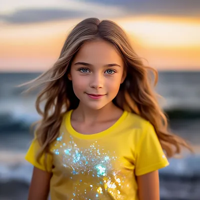 Девочка 10 лет, светло-каштановые …» — создано в Шедевруме