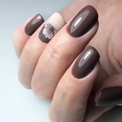 бордовый маникюр | Subtle nails, Red shellac nails, Chic nails