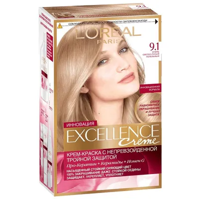 Крем-краска для волос L'Oreal Excellence Creme 8.1 Светло-русый пепельный ᐈ  Купить по выгодной цене от Novus