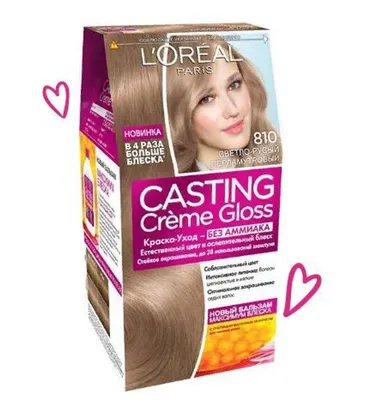Краска-уход для волос Gloss Casting Creme светло-русый перламутровый 810 -  купить с доставкой в Тюмени в Перекрёстке