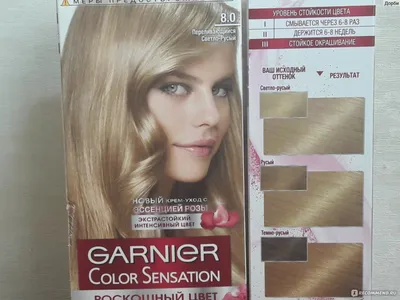 Крем-краска для волос Garnier Color Sensation «Интенсивный цвет». -  «Естественный светло-русый оттенок без большого повреждения волос» | отзывы