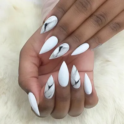 nail-art-stickers.us | Stiletto nail art, Shiny nails designs, Marble nails