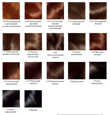 Палитра цветов краски для волос: выбери свой цвет!