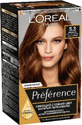Купить краска для волос L'Oreal Paris Preference тон 5.3 Монако, Золотой  Светло-Каштановый 174 мл, цены на Мегамаркет | Артикул: 600001410938