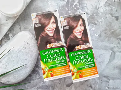 Краска для волос Garnier Color naturals creme - «Красимся в шатенку,  оттенок 5.12 ледяной светлый шатен. Фото в процессе» | отзывы