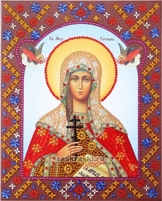 Купить икону алмазная мозаика на подрамнике «Святая мученица Татьяна» -  gamestil.ru