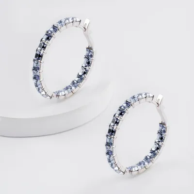 Ювелирные серьги с кристаллами Swarovski из серебра 925 ATLANTA jewelry  48540954 купить за 3 234 ₽ в интернет-магазине Wildberries