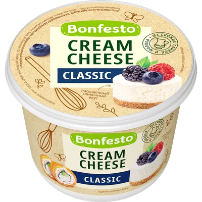 Сыр творожный «Bonfesto» Cream Cheese, 70%, 500 г купить в Минске: недорого  в интернет-магазине Едоставка
