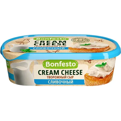 Сыр творожный «Bonfesto» Кремчиз, сливочный, 65%, 140 г купить в Минске:  недорого в интернет-магазине Едоставка