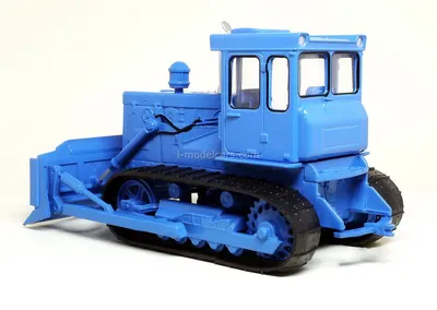 Tractor T-130 bulldozer blue 1:43 Hachette #136