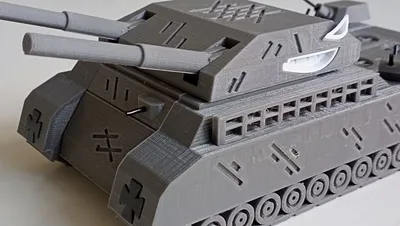Бесплатный 3D файл Знаменитый мультипликационный танк Ратте 🎲・Шаблон для  загрузки и 3D-печати・Cults