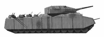 Рисунок немецкого танка Landkreuzer P. 1000 \"Ratte\" - Галерея - ВПК.name