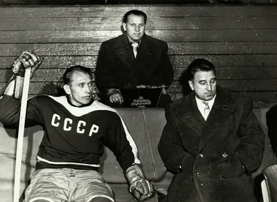 Хоккей Открытка Анатолий Тарасов чемпион мира и Европы 1970