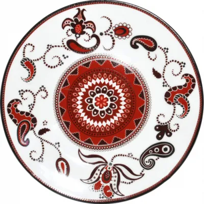 Керамическая тарелка с орнаментом №567942 - купить в Украине на Crafta.ua