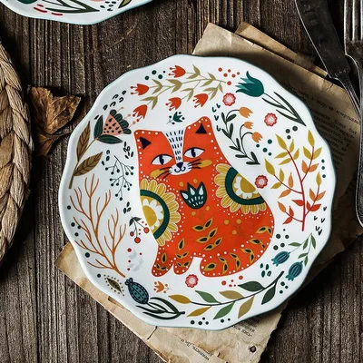 Тарелка с орнаментом Китайский десерт, тарелки гравертон, керамика для  сублимации | Бюро рекламных технологий