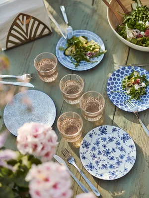 Винтажная глубокая тарелка с цветочным орнаментом Франция Quimper купить за  6500 руб. в интернет-магазине Flea-Market.ru