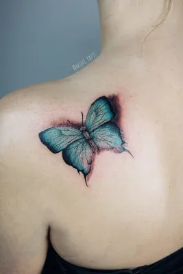 Тату бабочка. Тату 3D. Живая тату. Butterfly Tattoo. 3D Tattoo. Live  tattoo. | Тату минимализм, Татуировки, Тату