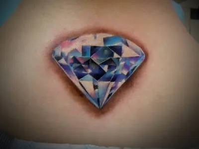 фото тату алмаз от 15.11.2017 №017 - tattoo diamond - tattoo-photo.ru -  tattoo-photo.ru