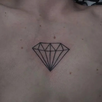 Алмаз: интересные идеи татуировки бриллиант, значение