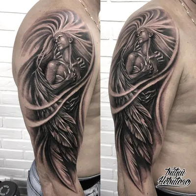 Что означает татуировка ангела? - tattopic.ru
