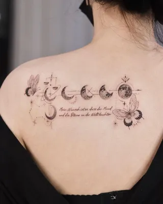 Tattoo Moon в 2023 г | Тату, Бабочки