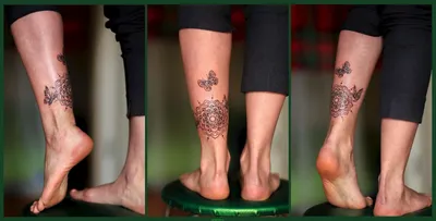 Татуировки бантики на ногах (76 фото)
