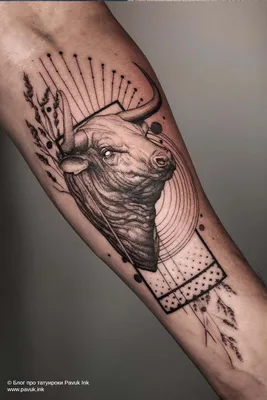 Татуировка быка / bull | Татуировки, Тату, Бык