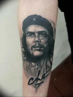 фото тату Че Гевара от 27.04.2018 №068 - tattoo Che Guevara -  tattoo-photo.ru - tattoo-photo.ru