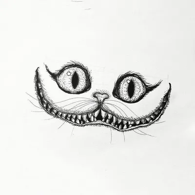 Фото татуировки Чеширский кот - (1477360)