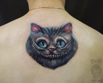 фото тату Чеширский кот от 23.01.2018 №095 - tattoo Cheshire Cat -  tattoo-photo.ru - tattoo-photo.ru