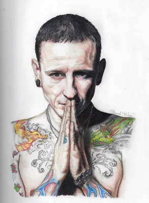 Doing tattoo on leg Chester Bennington (tattoo time-lapse) tattoo linkin  park Chester Bennington - YouTube