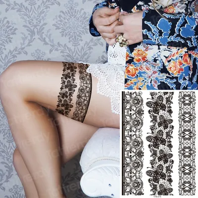 Фото тату подвязка для чулков 20.05.2019 №067 - photo tattoo garter -  tattoo-photo.ru - tattoo-photo.ru