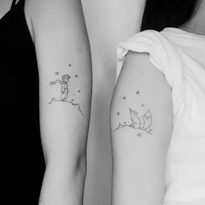 Парные — татуировки, смысл которых понятен, когда они вместе | МоёТату —  тату-культура | Дзен