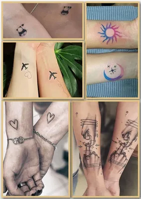 Парные татуировки для мужа и жены, по индивидуальным эскизам от Евы 😍 ⠀  Ждем ваших реакций в комментариях ⤵️😍 | Instagram