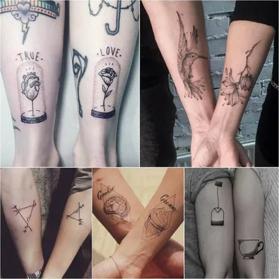 Парные татуировки для двоих: фото и сюжеты. Какую парную тату можно  сделать: идеи