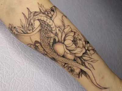 Тату дракон. Тату на руке | Tattoos, Black tattoos, Life tattoos