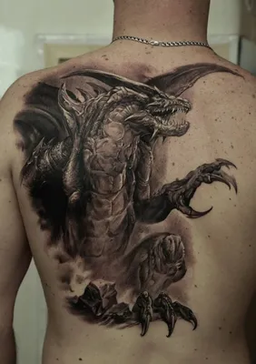 Тату на спине дракон - 27 Фото и значение татуировок 2024
