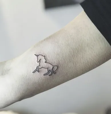 Tattoo unicorn | Tiny tattoos for girls, Hand and finger tattoos, Unicorn  tattoos