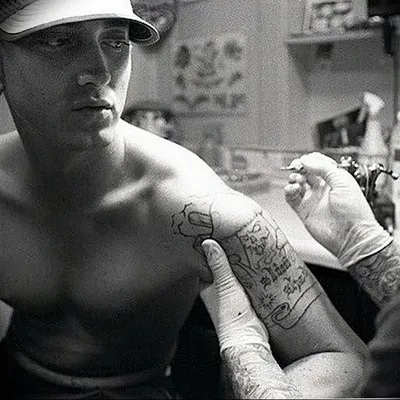 фото Тату Эминема от 13.10.2017 №060 - Eminem Tattoo - tatufoto.com  23623422 235 - tattoo-photo.ru