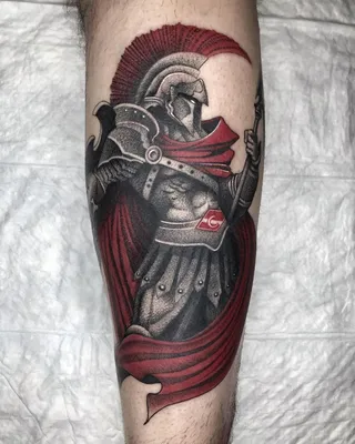 Художественная татуировка «Гладиатор» от Александра Морозова