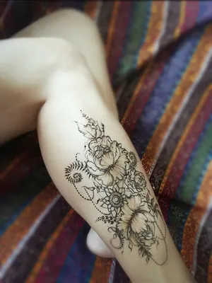 Татуировки хной для девушек: красота и безопасность - tattopic.ru
