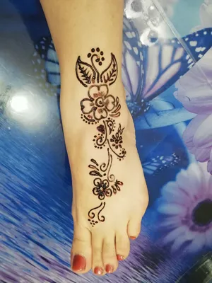 Beautiful Lotus Henna Tattoo Design