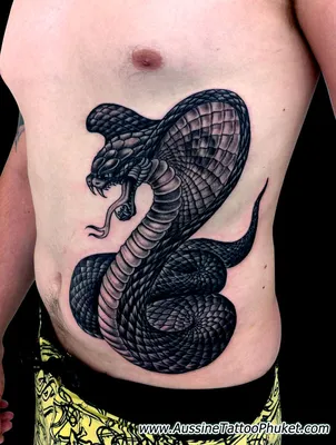 Тату с коброй - эскизы, значения татуировки кобра для мужчин и девушек (79  фото)