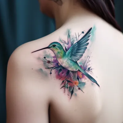 Значение татуировки колибри. | Студия МИР ТАТУ | Дзен
